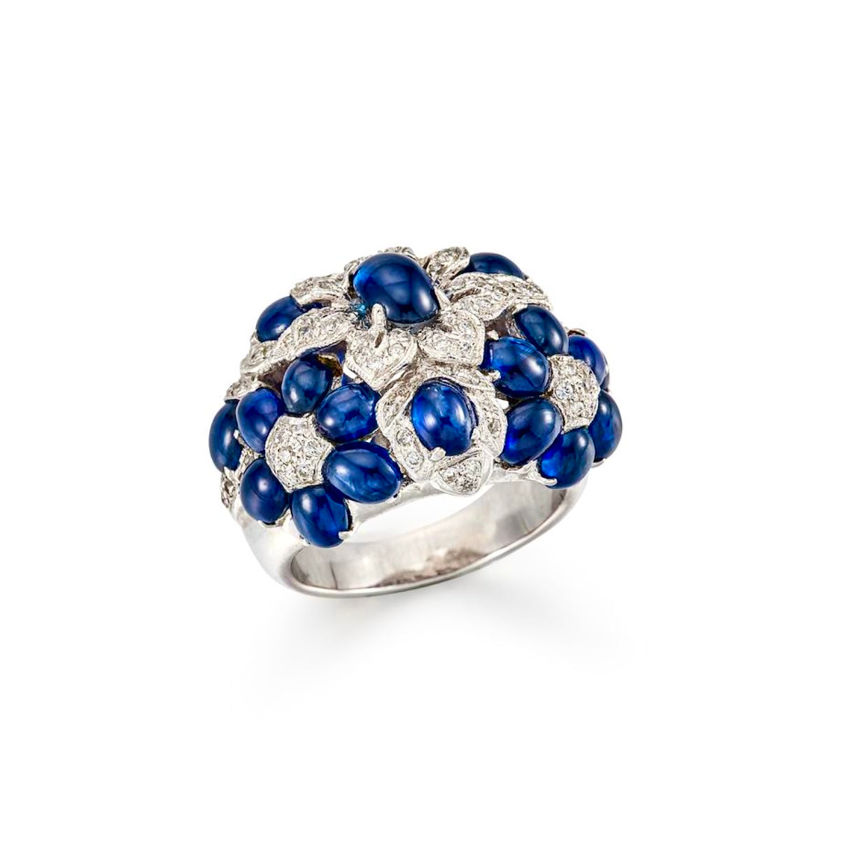 Sapphires and Diamonds Dinner / Cocktail Ring