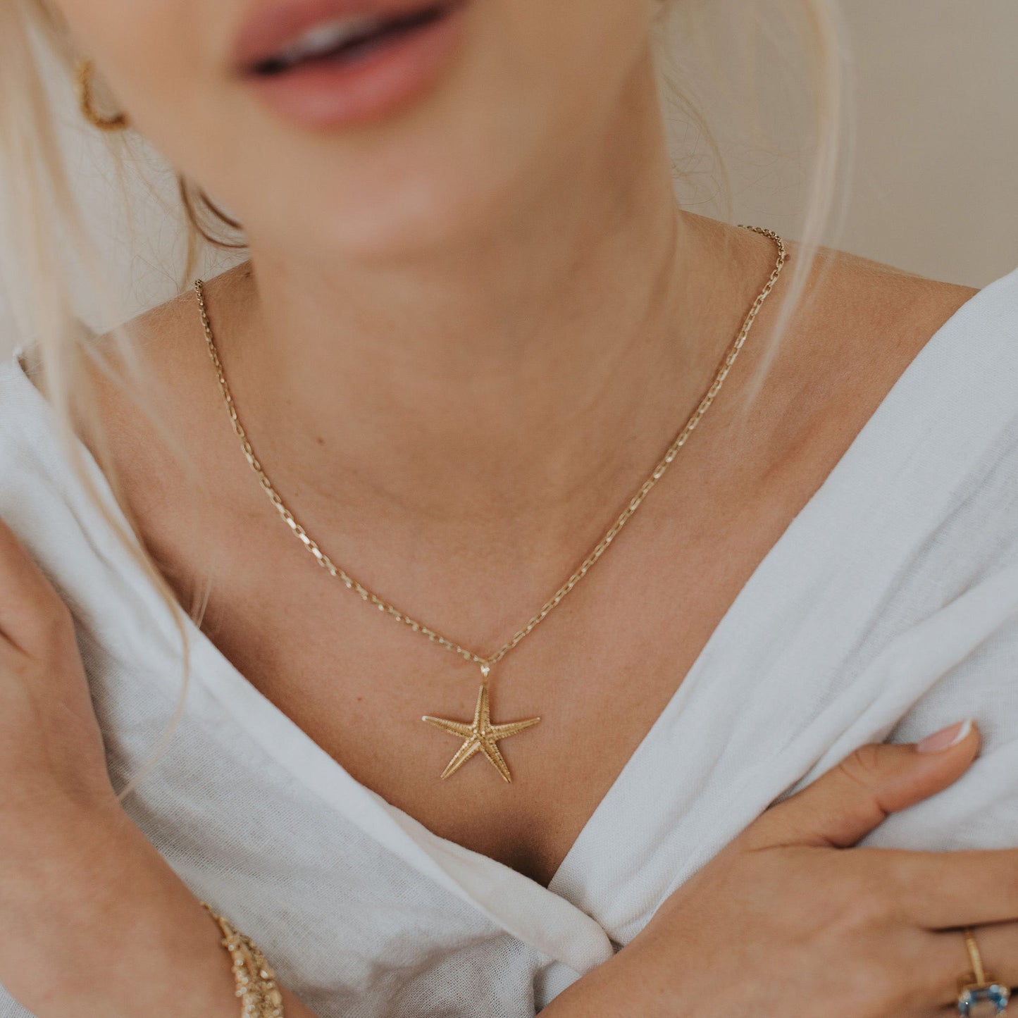 Maxi Gold Starfish Necklace