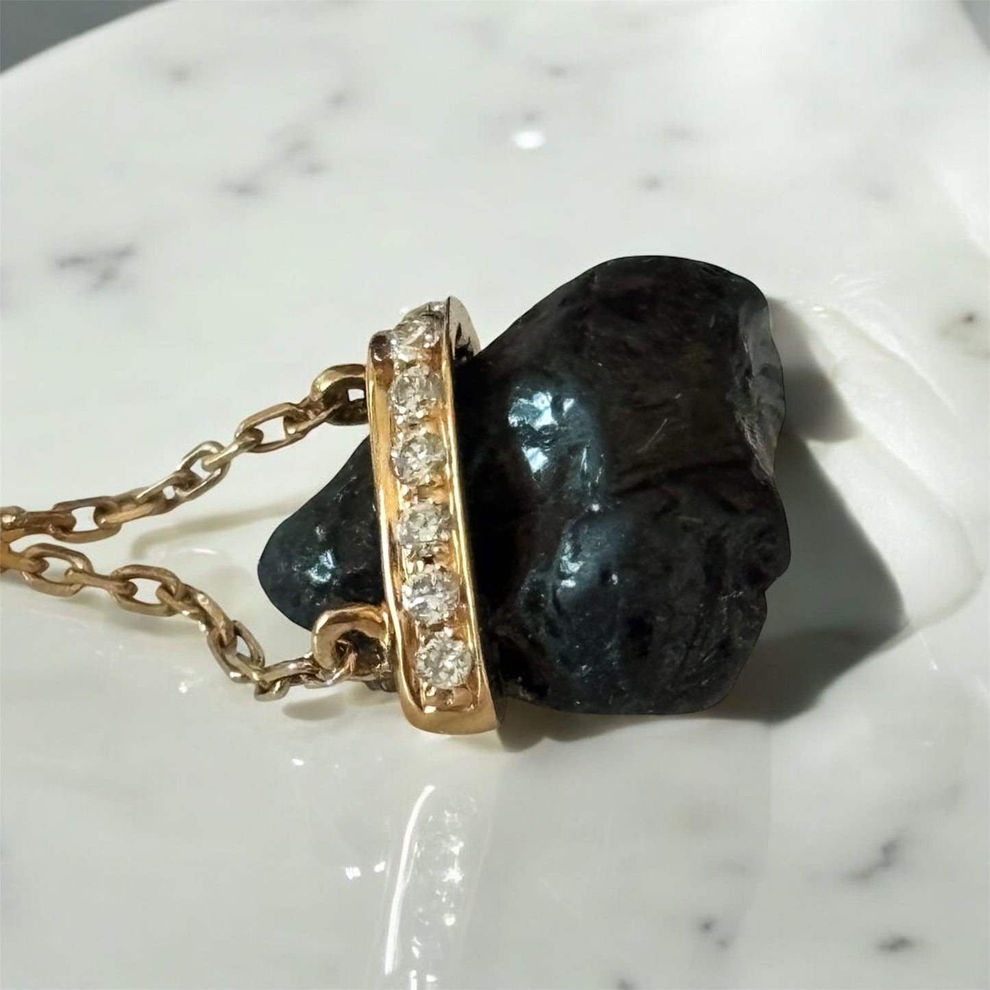 Original stone Parti Sapphire Pendant