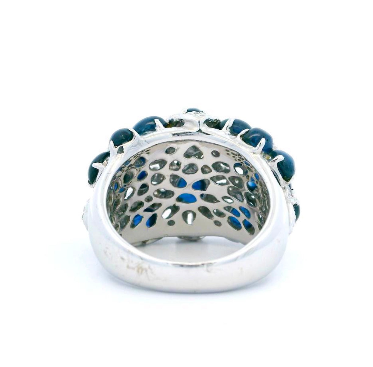 Sapphires and Diamonds Dinner / Cocktail Ring