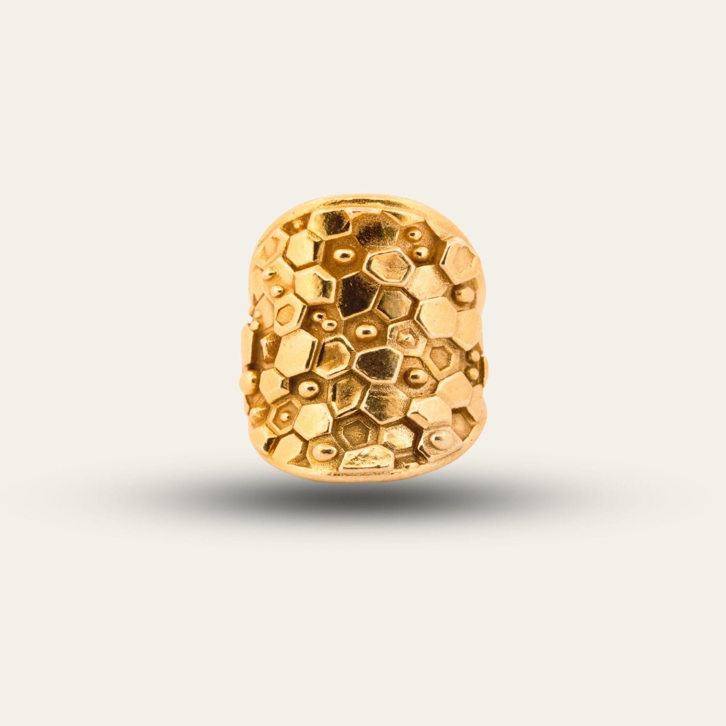 Gold Statement Saddle Ring - Hemera